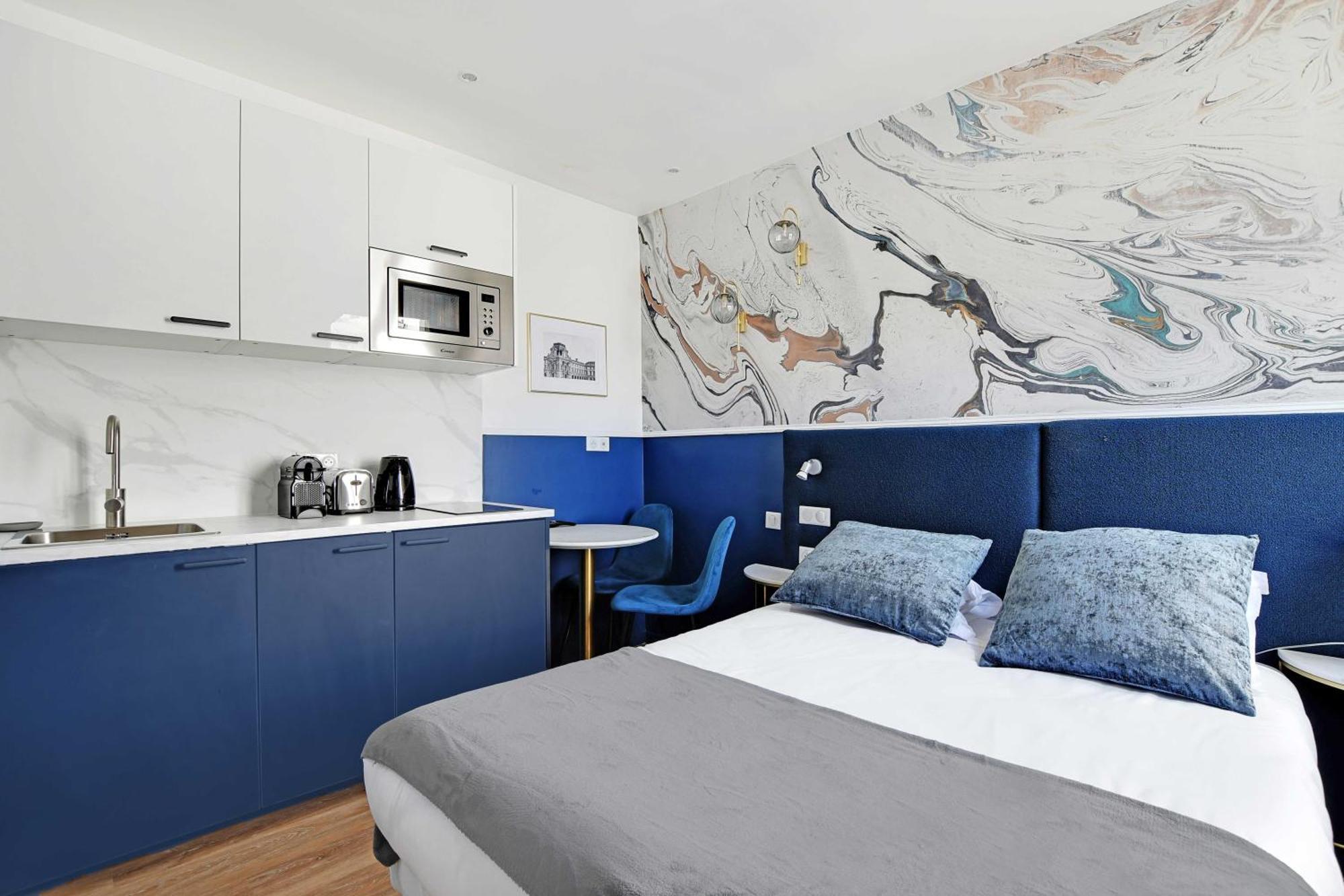 Apartamento Modern Sutdio For 2 With A-C - Near Montmartre París Exterior foto